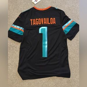 Nike Orange and black Miami Dolphins men’s jersey size small brand new with tags